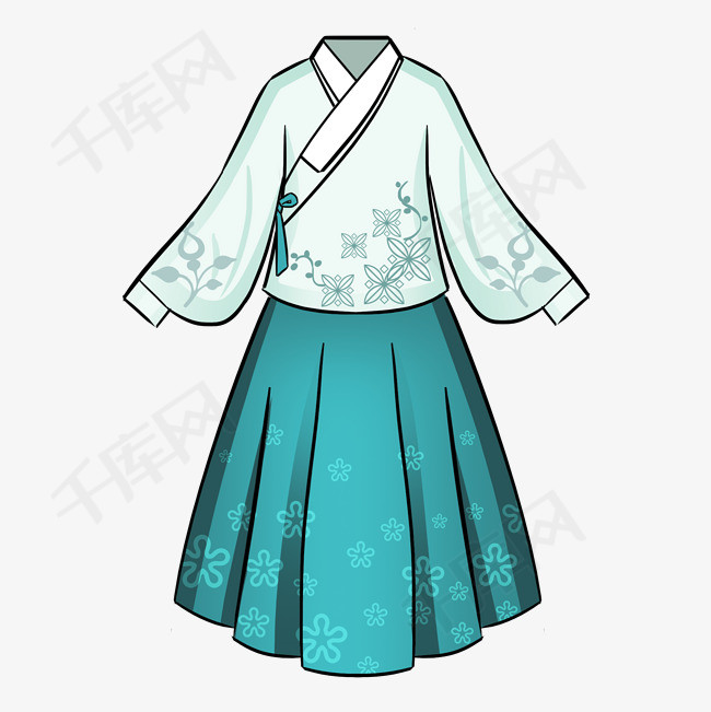 汉服服装服饰插画