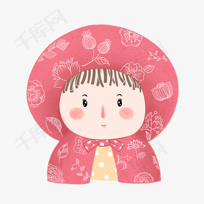 梦幻世界卡通手绘q版小女孩