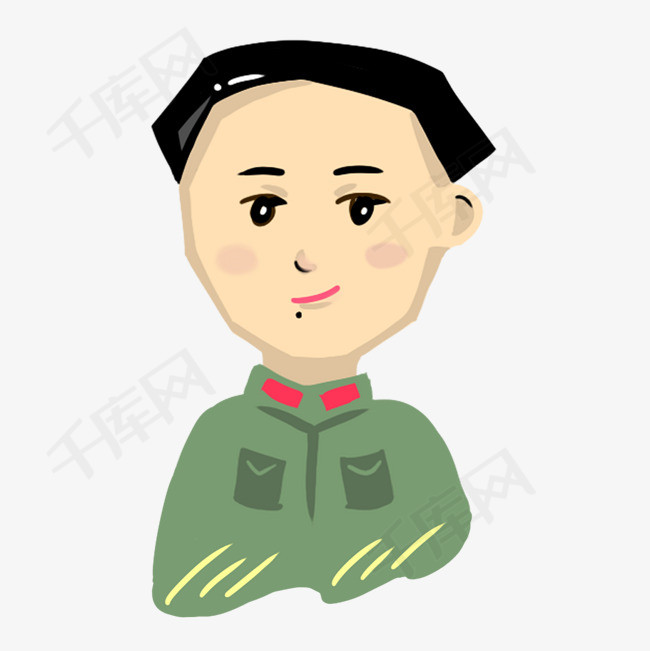 卡通手绘红卫兵免抠图