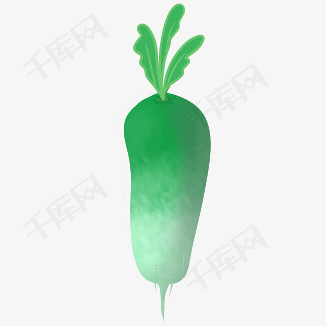 长长的可爱青萝卜