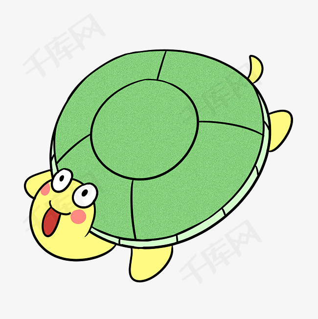 卡通可爱小乌龟png透明底