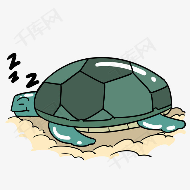 世界睡眠日睡觉的乌龟