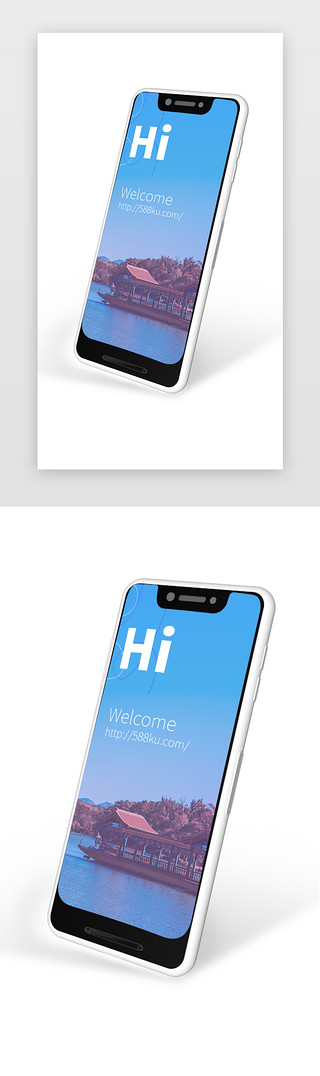 快乐背景模板UI设计素材_安卓样机手机模型建模UI模板
