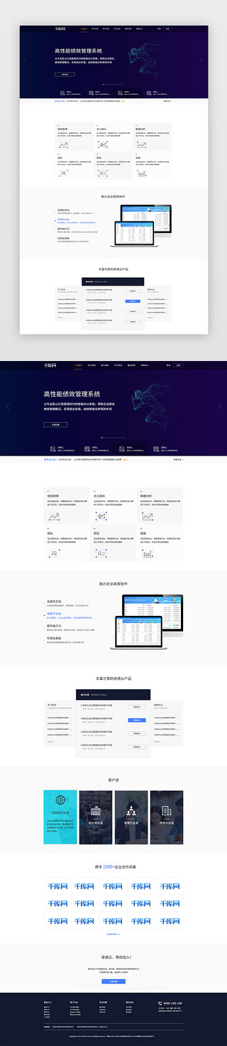 企业官网首页网站模板设计绩效咨询行业