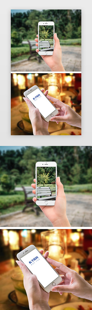 手机app展示UI设计素材_创意手拿手机生活场景样机素材