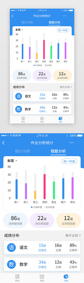 特种作业UI设计素材_蓝色系作业学习app详情页