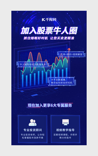 UI设计素材_深色金融股票营销H5动效展示