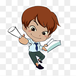 高考加油学习的学生透明背景png格式