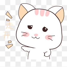 卡通手绘猫咪生气表情