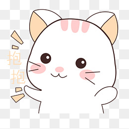 卡通猫咪疑问表情