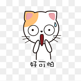 猫咪主题可爱呆萌张嘴表情包
