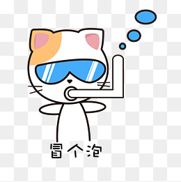 猫咪主题可爱呆萌张嘴表情包