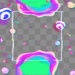 抖音风格电商装饰背景免抠图素材图片免费下载_高清