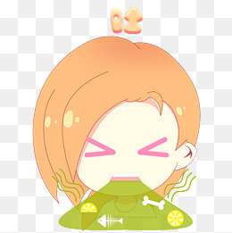 小女孩可爱头像表情惊讶