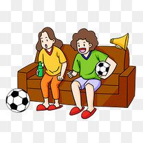 世界足球杯踢足球水彩画