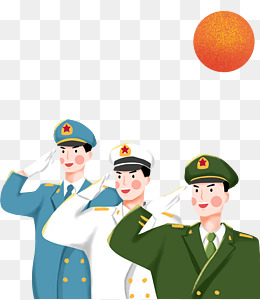 建军节手绘军人下载