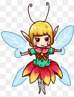 童话角色精灵女孩花仙子