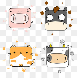 卡通小猪猪卡通动物可爱动物
