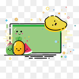 淡雅小清新水果带质感手绘柠檬
