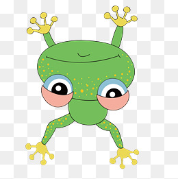 可爱的青蛙矢量免抠图