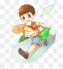 国庆节红领巾小学生手绘贺图祝贺祖国生日快乐插画
