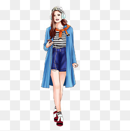 美女欧美时尚博主淘宝服饰女模特服装模特