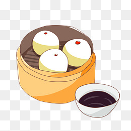 美食餐饮q版肉包子略略略吐舌头免抠png