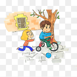 上学路上的小学生