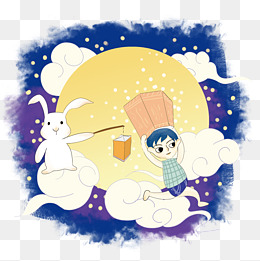 节日大帆船气球插画