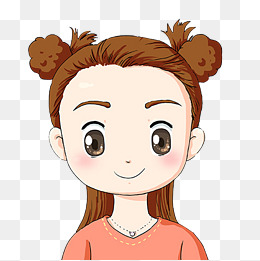 丸子头女孩可爱孩子