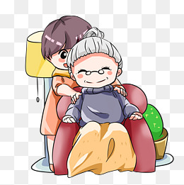 手绘卡通感恩节插画