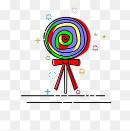 卡通棒棒糖png下载