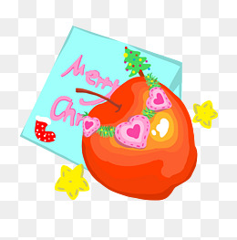 爱意平安果手绘插画