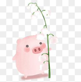 一朵唯美的多肉植物小花免抠图