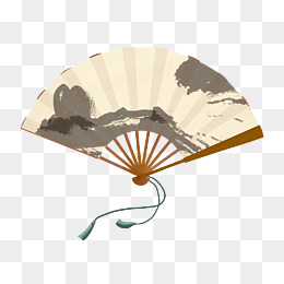 卡通手绘中国古风扇子
