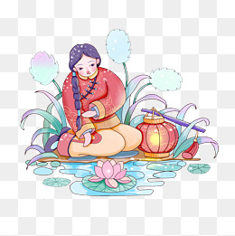 猪年回家母子春运行李过大年png