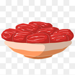 卡通红枣和枣叶图片素材