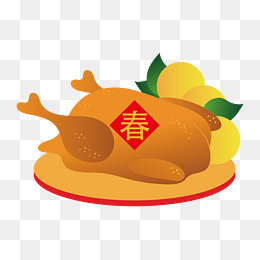 千库网 图片素材 新年食物手绘插画