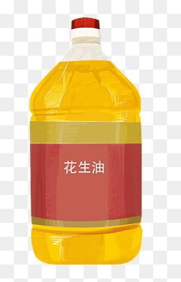 手绘年货花生油插画
