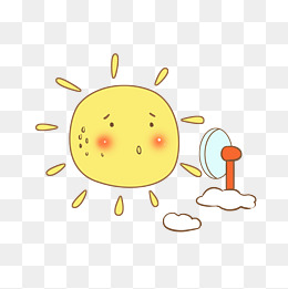卡通可爱呆萌小太阳