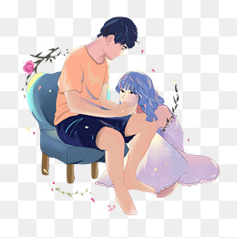 情人节小清新插画