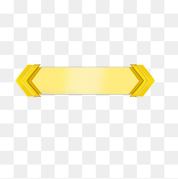 黄色矩形箭头渐变标题框