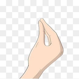 漂亮的手势手绘插画