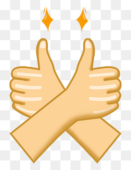 拇指手势点赞插画