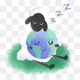 世界睡眠日睡觉的小羊