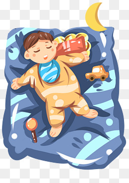 手绘睡眠日做梦插画