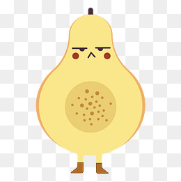 可爱的小鸭梨表情包免抠图