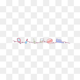 表情分割线手绘插画