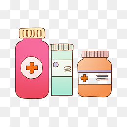 保健品的药物插画