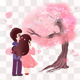 欣赏樱花树打伞穿和服的少女素材图片免费下载_高清